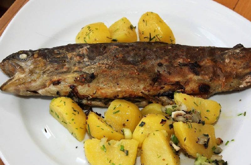 Zagreb - mojzagreb.info - Petak je dan za ribu – pečene pastrve sa začinskim biljem i mladim krumpirom