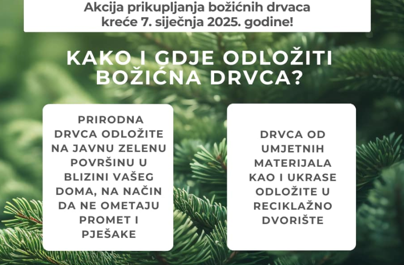 Zagreb - mojzagreb.info - Od danas u Zagrebu započelo besplatno prikupljanje i odvoz prirodnih božićnih drvaca