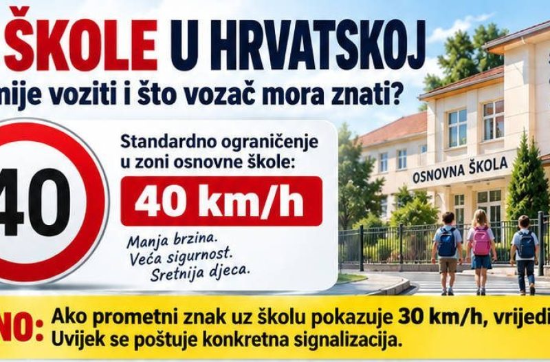 Zagreb - mojzagreb.info, Obrazovanje - Prometna kultura - Koliko se smije brzo voziti uz škole?