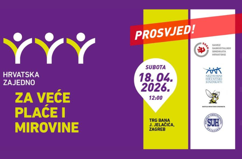 Zagreb - mojzagreb.info, Obavijesti - “Vidimo se na Trgu!” – sindikalni povjerenici pozvali sve građane, sutra, subota 18. travnja na veliki prosvjed u Zagrebu