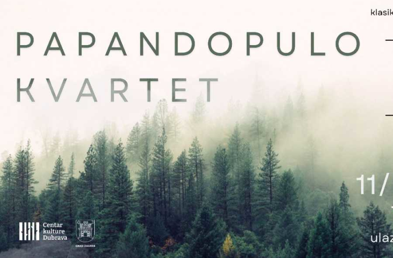 Zagreb - mojzagreb.info, Događanja - Koncert Papandopulo kvarteta 11. rujna 2026. godine u Kulturnom centru Dubrava
