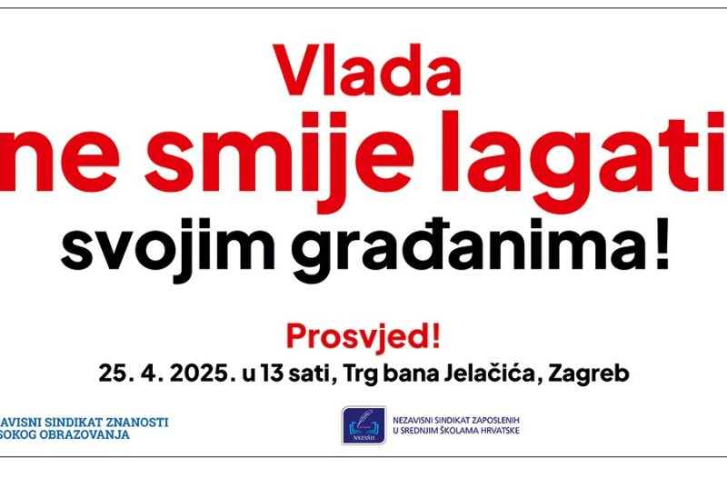Zagreb - mojzagreb.info - Upute sindikata za sve koji dolaze na prosvjed na Trgu bana Jelačića 25. travnja 2025. godine - ODGAĐA SE PROSVJED!!!