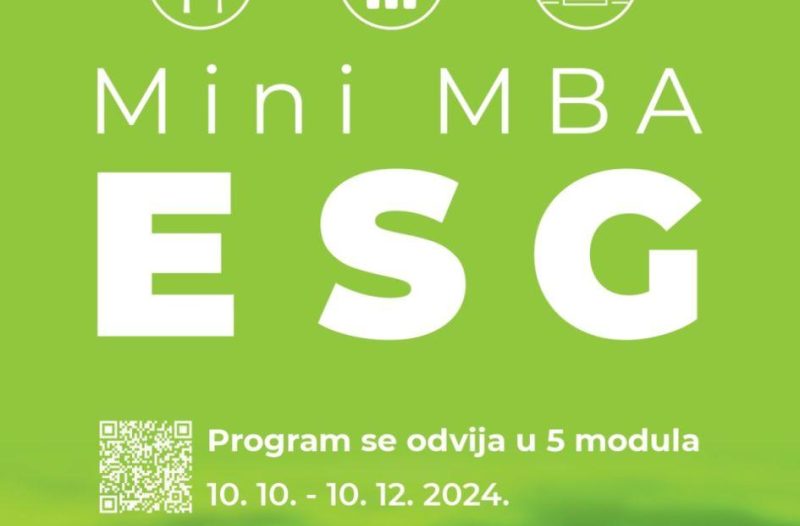 Zagreb - mojzagreb.info - Mini MBA ESG, 10.10.-10.12.2024.