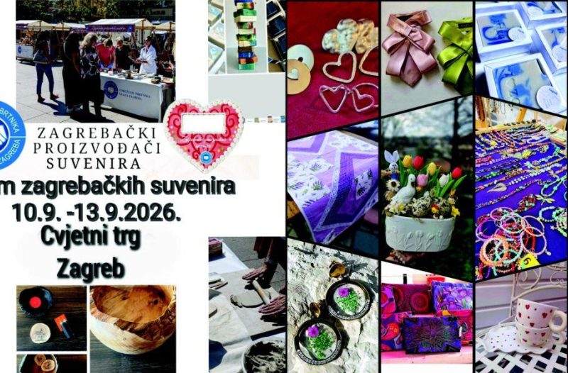 Zagreb - mojzagreb.info, Obavijesti - Sajam zagrebačkih suvenira od 10. do 13. rujna 2026. godine na Cvjetnom trgu