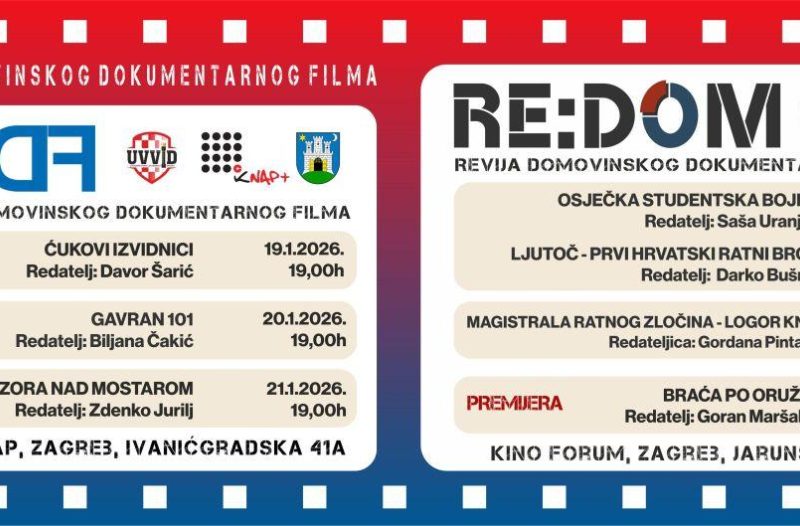 Zagreb - mojzagreb.info, Obavijesti - Kreće Tjedan domovinskog dokumentarnog filma