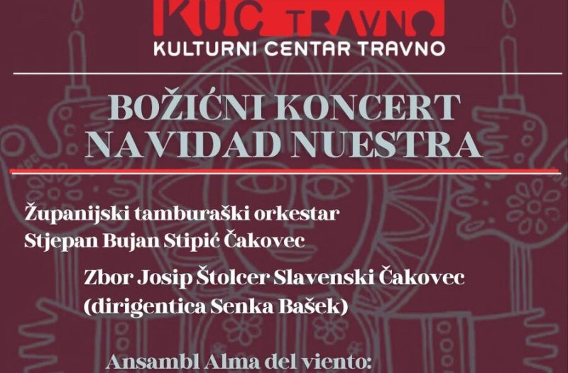 Zagreb - mojzagreb.info, Događanja - U KUC Travno besplatan Božićni koncert Navidad nuestra