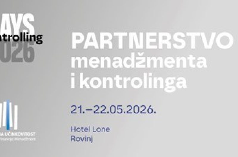 Zagreb - mojzagreb.info - CONTROLLING DAYS 2026 Partnerstvo menadžmenta i kontrolinga 21.-22.05.2026., Hotel Lone Rovinj