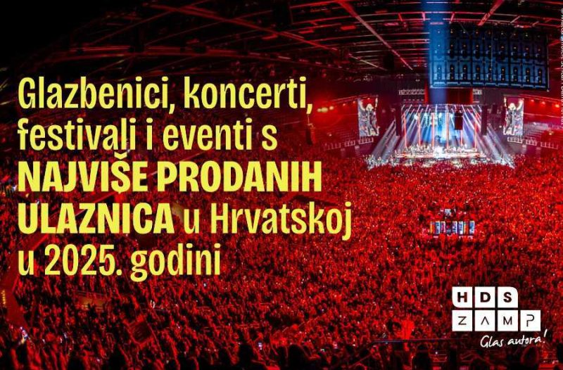 Zagreb - mojzagreb.info - Bestseller liste otkrivaju tko su bili najpopularniji glazbenici i događanja uživo 2025. godine