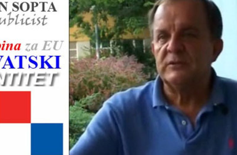 Zagreb - mojzagreb.info - MARIN SOPTA: Hrvatska politika ignorira iseljeništvo