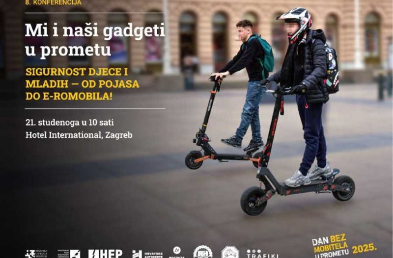 Zagreb - mojzagreb.info - U Zagreb stiže vrlo aktualna konferencija „Sigurnost djece i mladih u prometu – od pojasa do e-romobila“