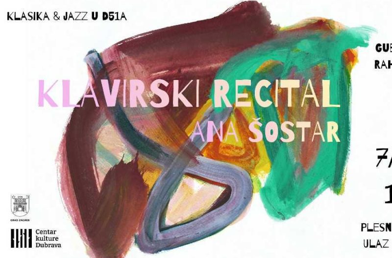 Zagreb - mojzagreb.info - Koncert mlade pijanistice Ane Šostar 07. ožujka u Kulturnom centru Dubrava