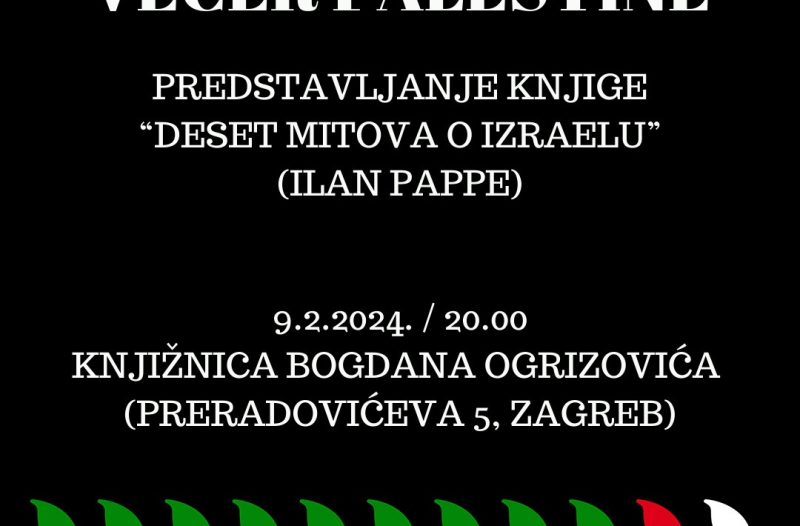 Zagreb - mojzagreb.info - Deset mitova o Izraelu - razgovor i predstavljane knjige u Zagrebu 09. veljače 2024. godine u  Knjižnici i čitaonici Bogdana Ogrizovića