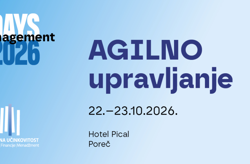 Zagreb - mojzagreb.info - MANAGEMENT DAYS 2026 Agilno upravljanje 22.-23.10.2026., Hotel Pical Poreč