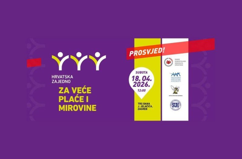Zagreb - mojzagreb.info, Obavijesti - “Vidimo se na Trgu!” – sindikalni povjerenici pozvali sve građane, sutra, subota 18. travnja na veliki prosvjed u Zagrebu