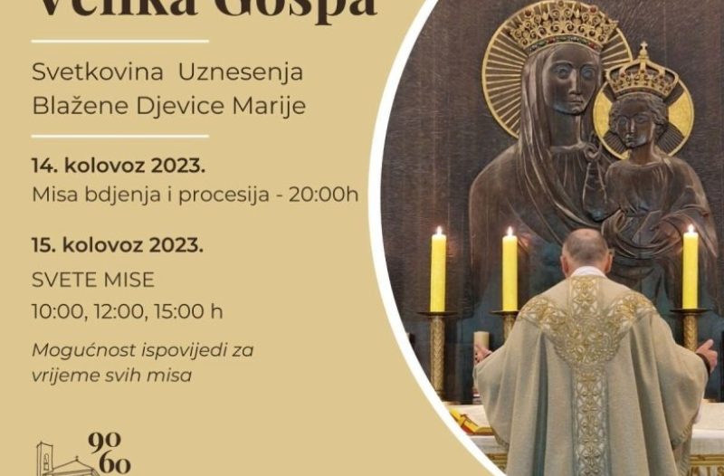 Zagreb - mojzagreb.info - Proslava Velike Gospe na Sljemenu 2024. godine