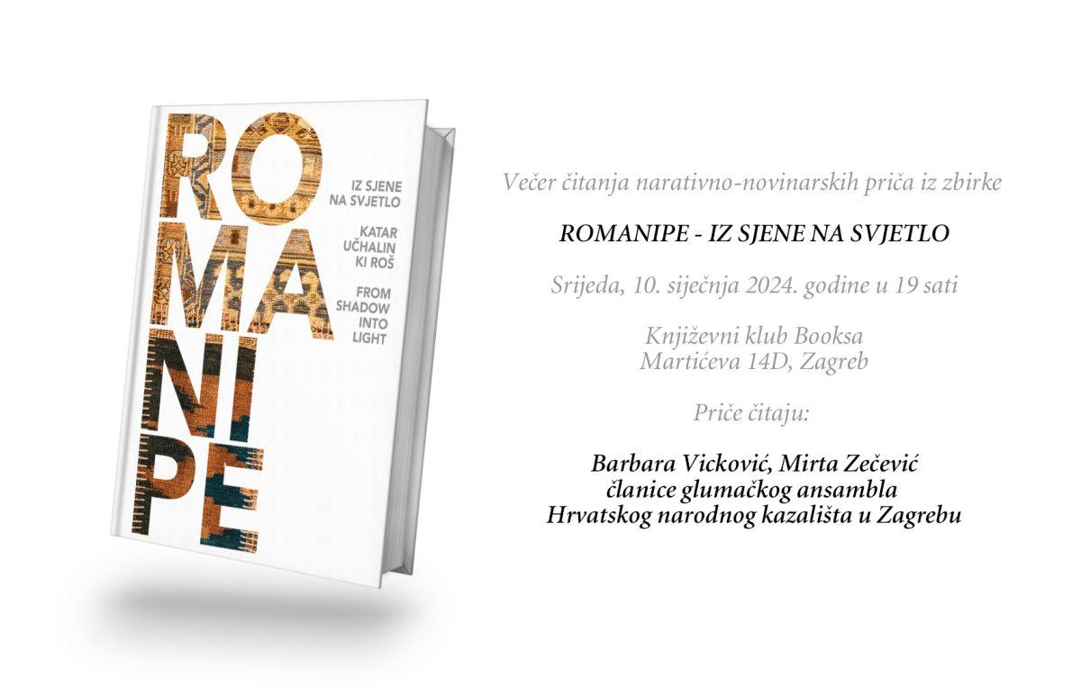 Zagreb - mojzagreb.info, Obavijesti - Romanipe - iz sjene na svjetlo - Dramsko-književna večer u Booksi
